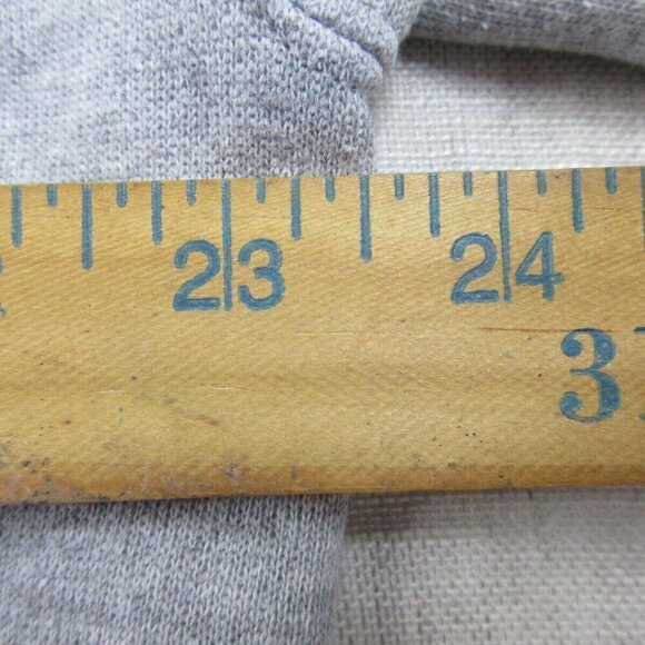 Champion Authentic Sweatshirt Mens Large Gray Fleece Lined Script Logo Pullover - Picture 8 of 10